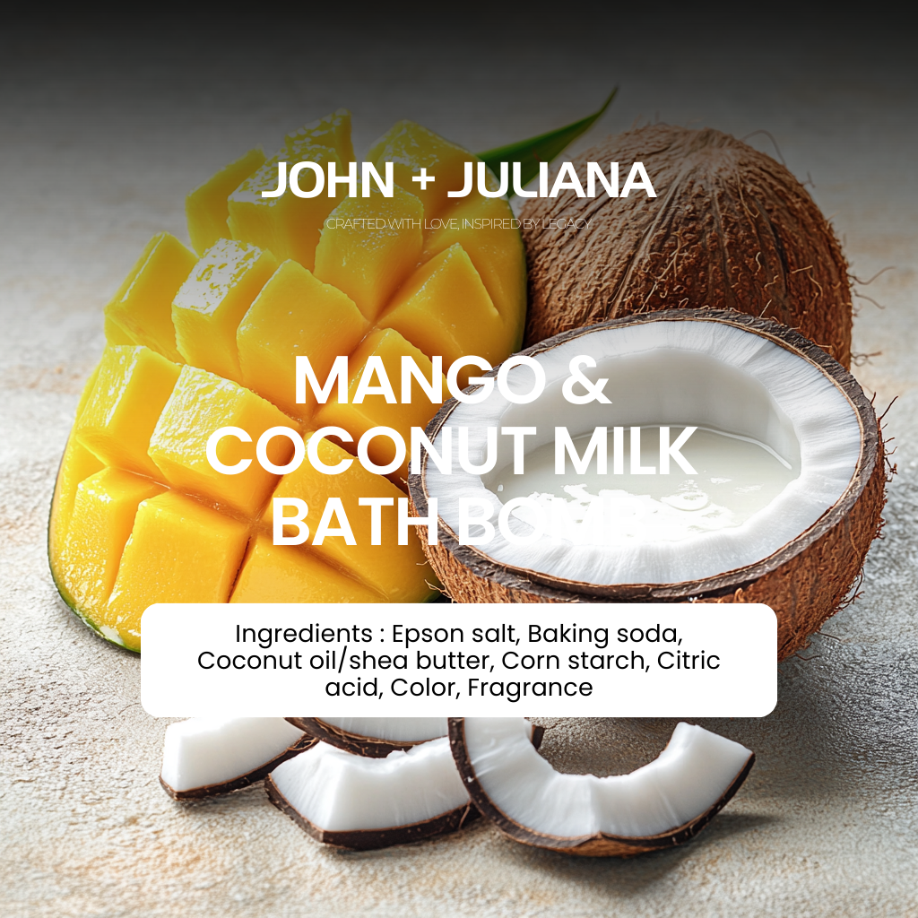 Bath Salt & Bath Bomb | Mango & Coconut Milk