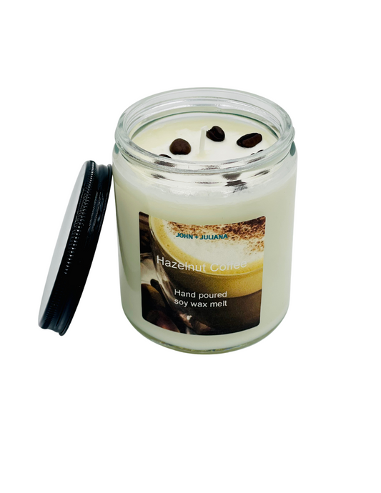 J+J Natural Soy Candle | Hazelnut Coffee