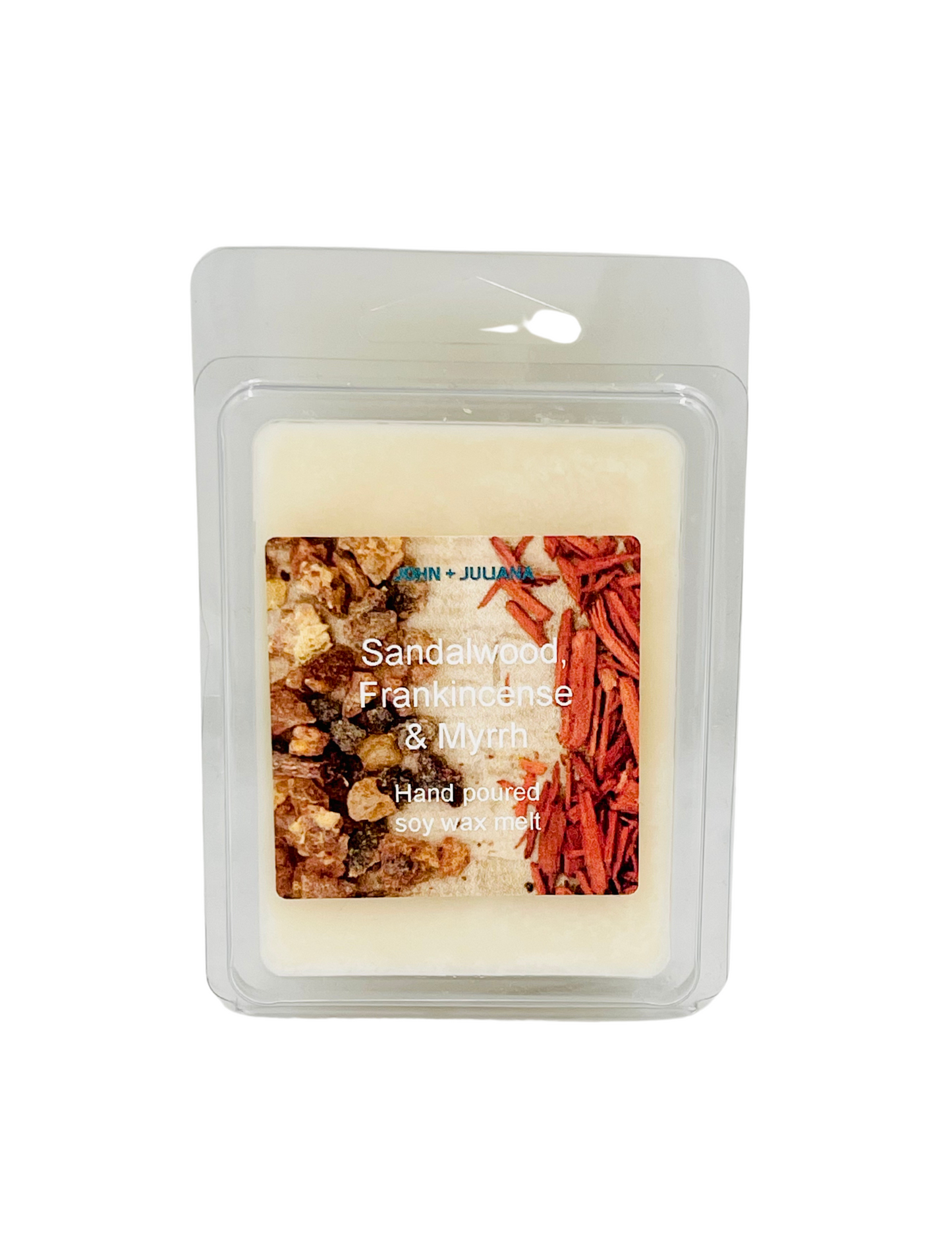 J+J Soy Wax Melts | Sandalwood Frankincense & Myrrh