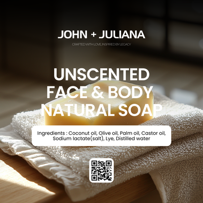 J+J Handmade Soap | Unscented Soap