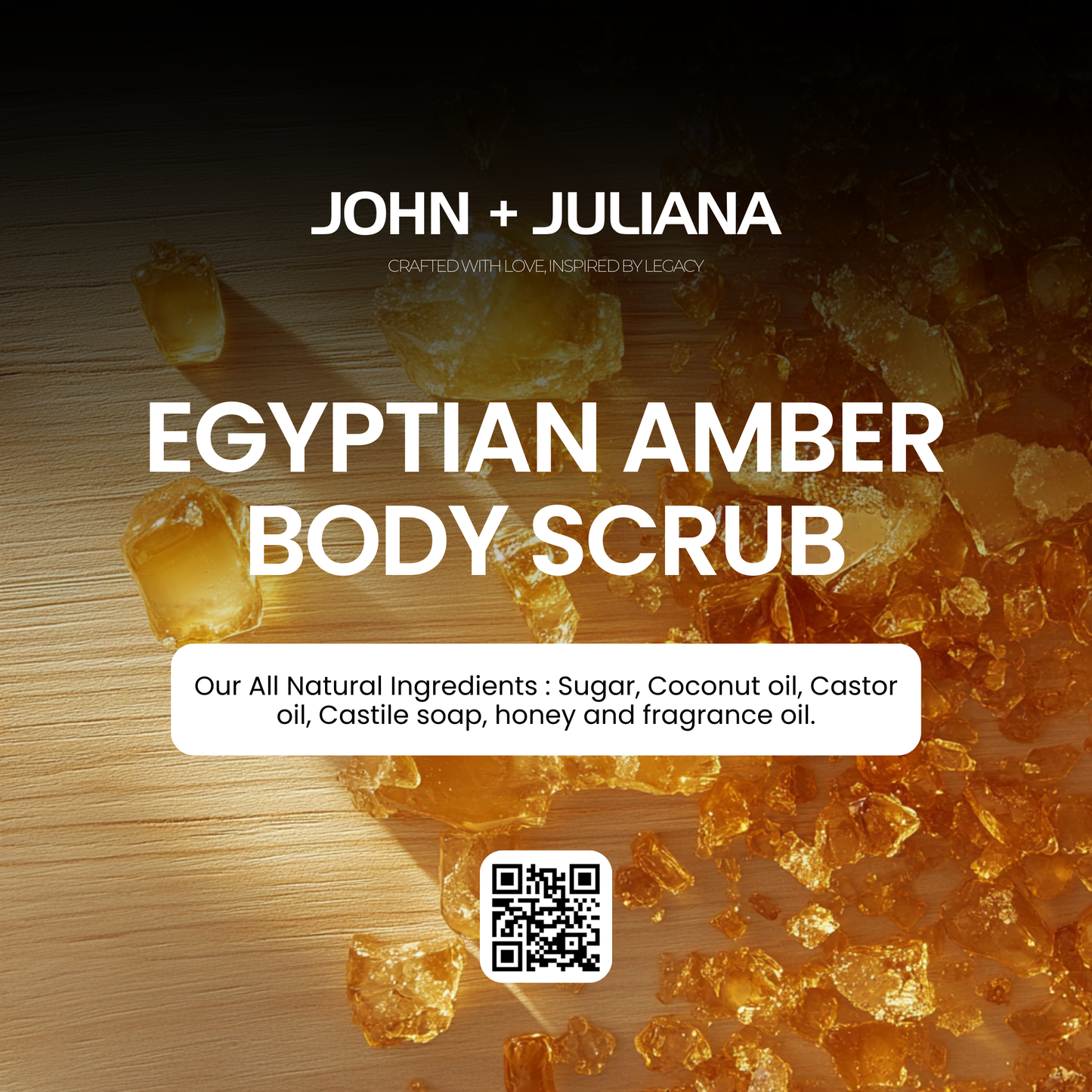 J+J Sugar Scrub | Egyptian Amber