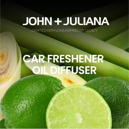 J+J Car Freshener/Diffuser | Lemongrass & Lime