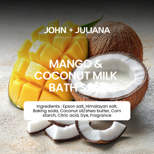 Bath Salt & Bath Bomb | Mango & Coconut Milk