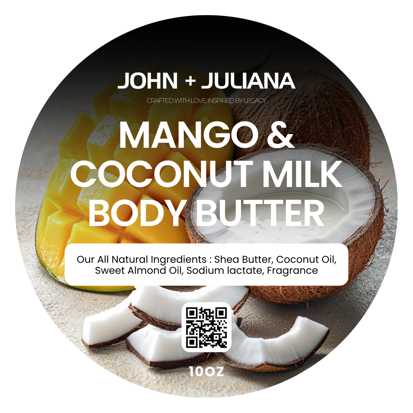 J+J Body Butter | Mango & Coconut Milk