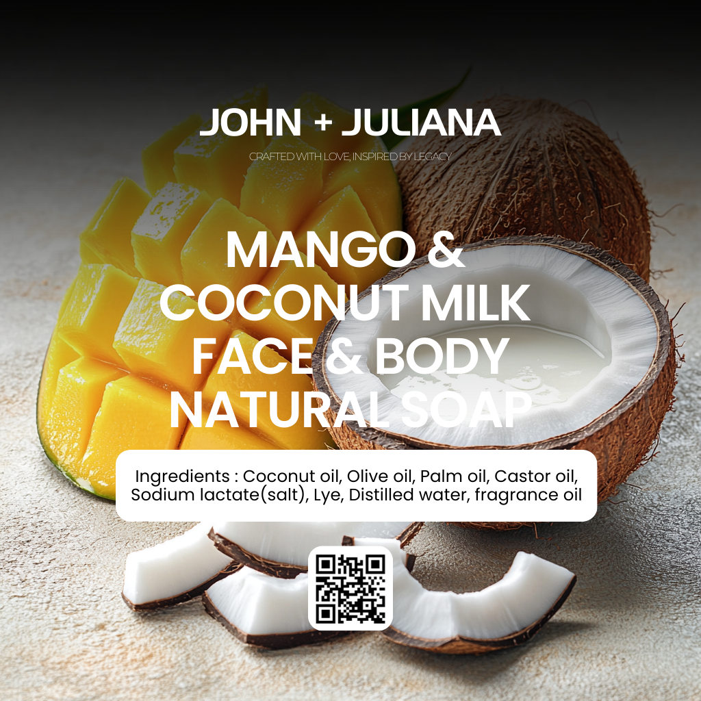 J+J Handmade Soap | Mango & Coconut Milk