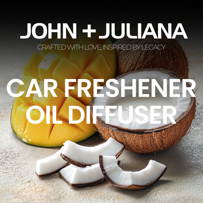 J+J Car Freshener/Diffuser | Mango & Coconut Milk