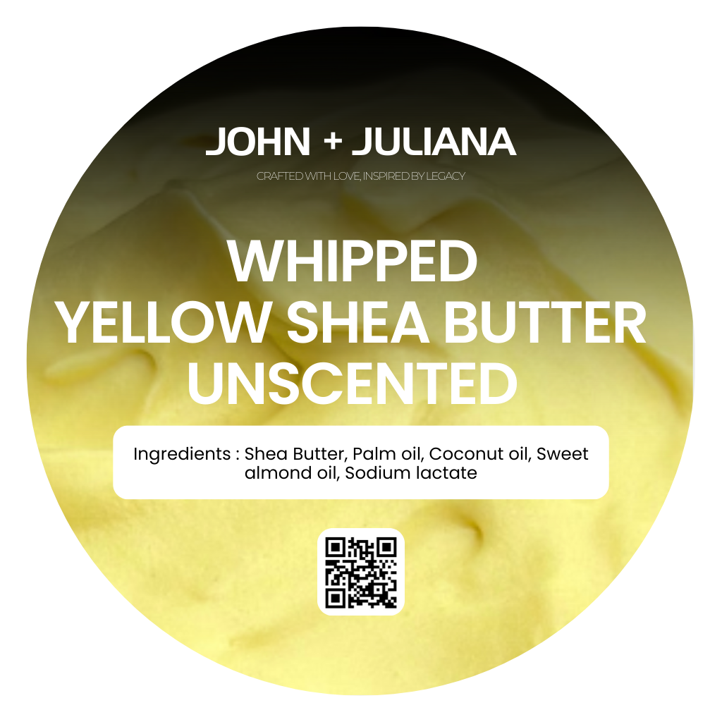 J+J Body Butter | Whipped Yellow Shea Butter - Unscented