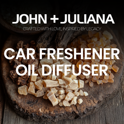 J+J Car Freshener/Diffuser | Sandalwood Frankincense & Myrrh