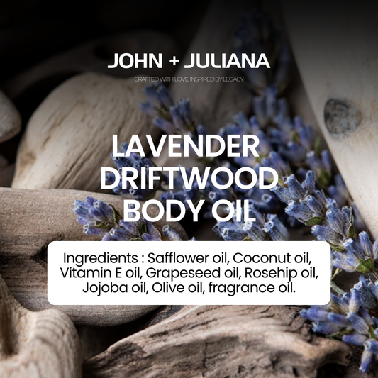 J + J | Scented Body Oil | Lavender Driftwood