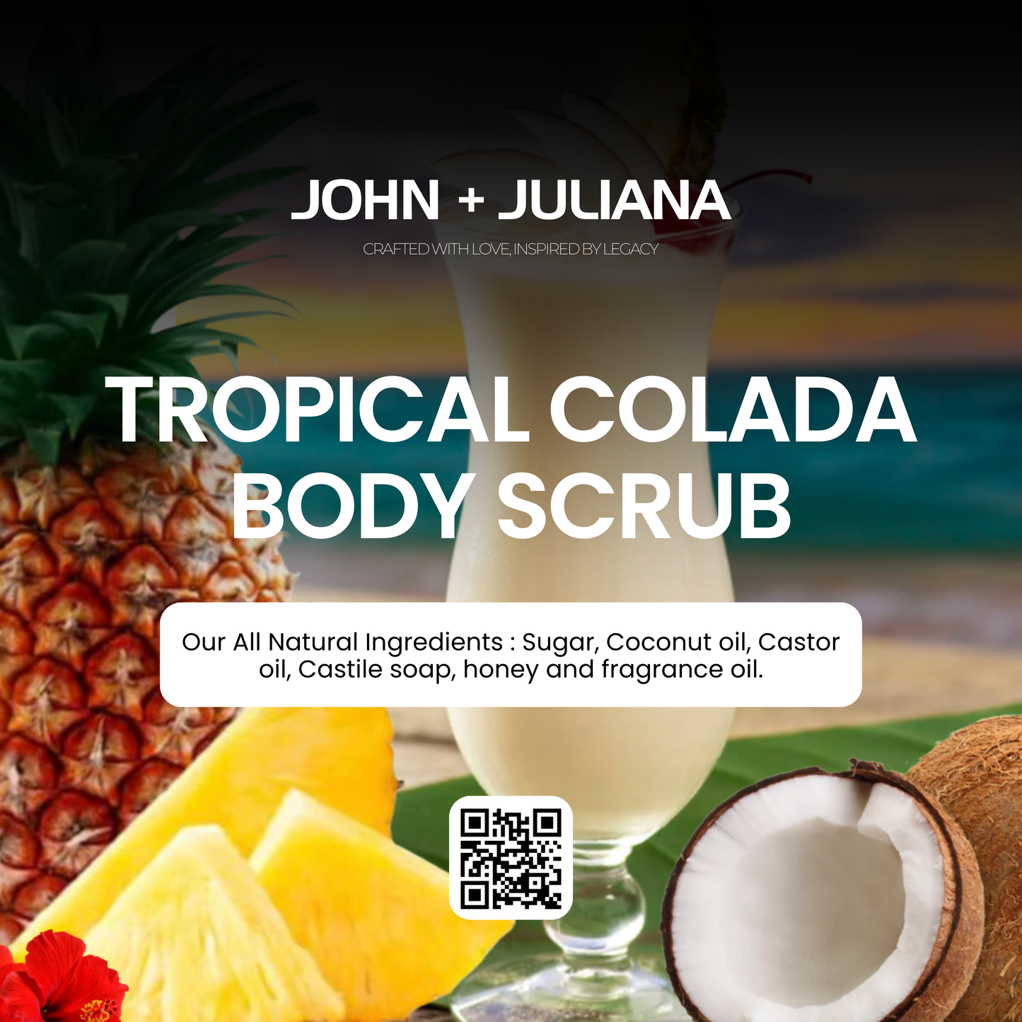 J+J Sugar Scrub | Tropical Colada